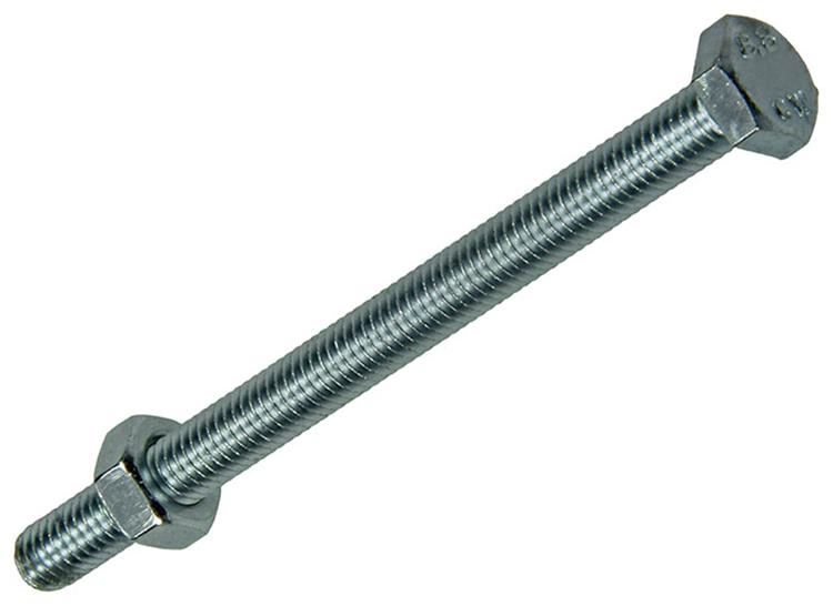 Mack 1007076 - tapbout + moer verzinkt 100 st 6 x 80 mm | 1 stuks