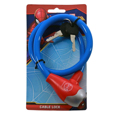 Spiderman fietsslot 12mm - 65cm lang