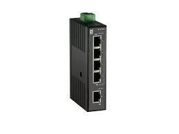 Levelone ies-0500 fast ethernet unmanaged switch [5x 10 100mbps rj45, qos, ip30, din-rail]