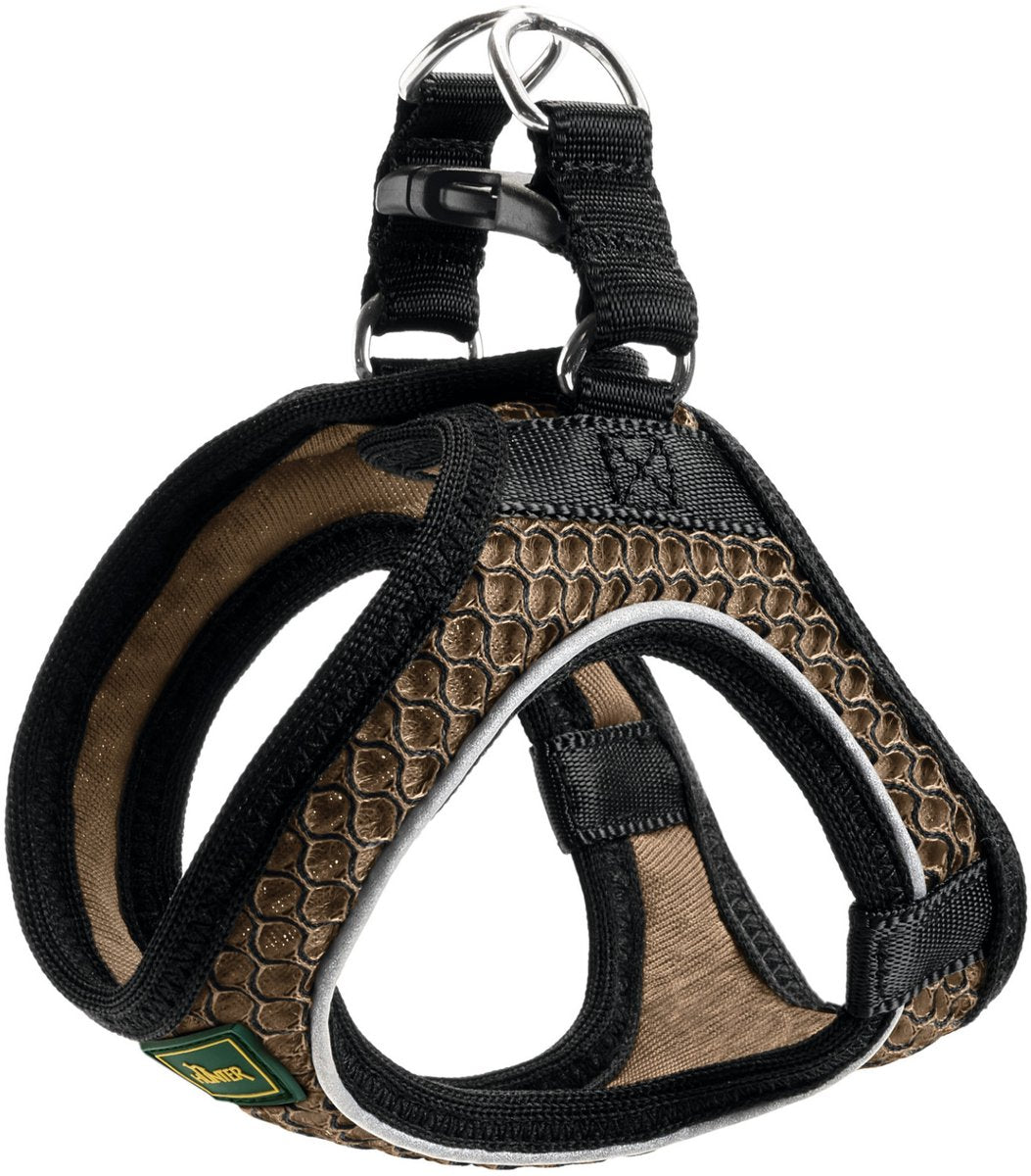 Hunter harnas hilo comfort bruin - hondenharnas - xxs 26-30 31-33 cm
