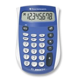 Texas instruments zakrekenmachine ti-503sv blauw 8 karakters