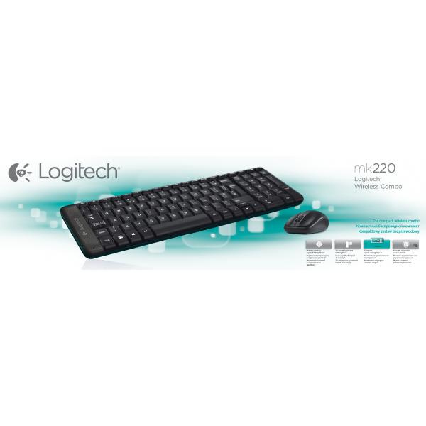 Logitech Wireless Combo MK220 toetsenbord + muis