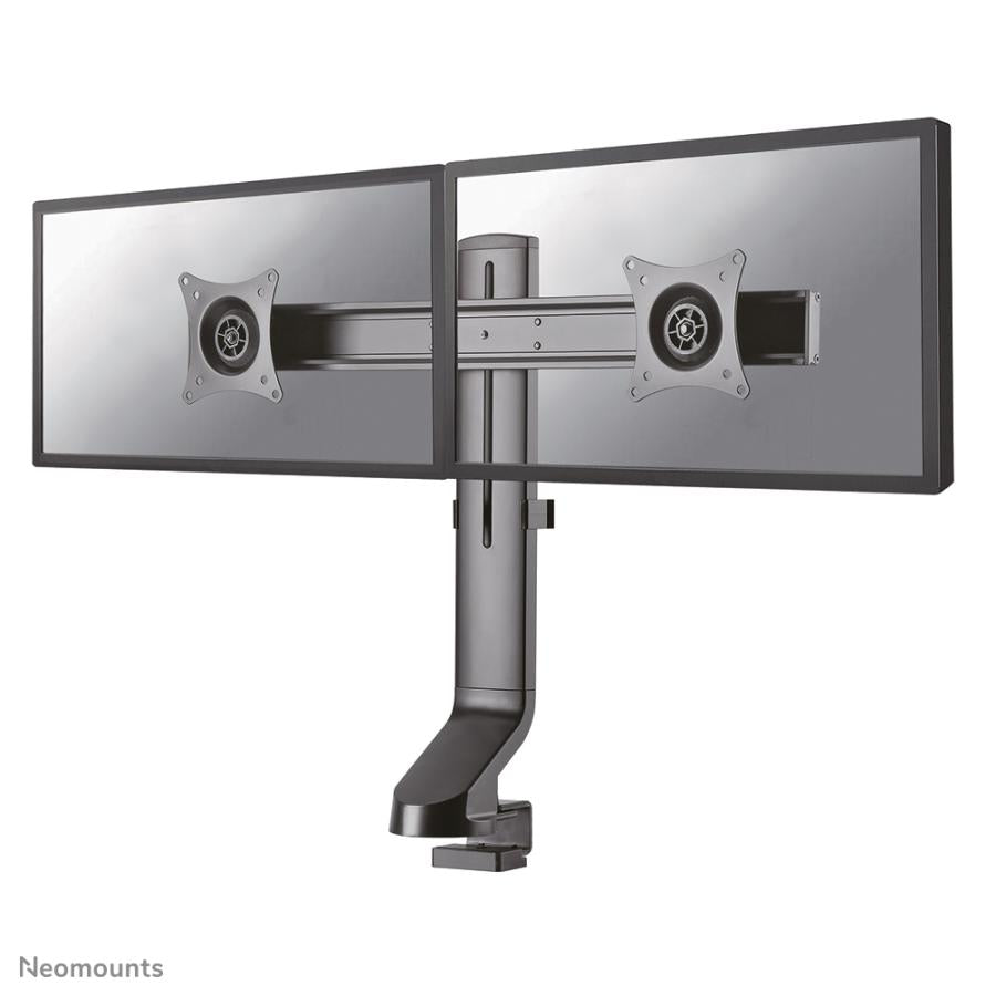 Neomounts neomounts fpma-d860dblack flatscreen bureausteun, 2x 10-27 7 kg, 26 45 cm, 75x75 100x