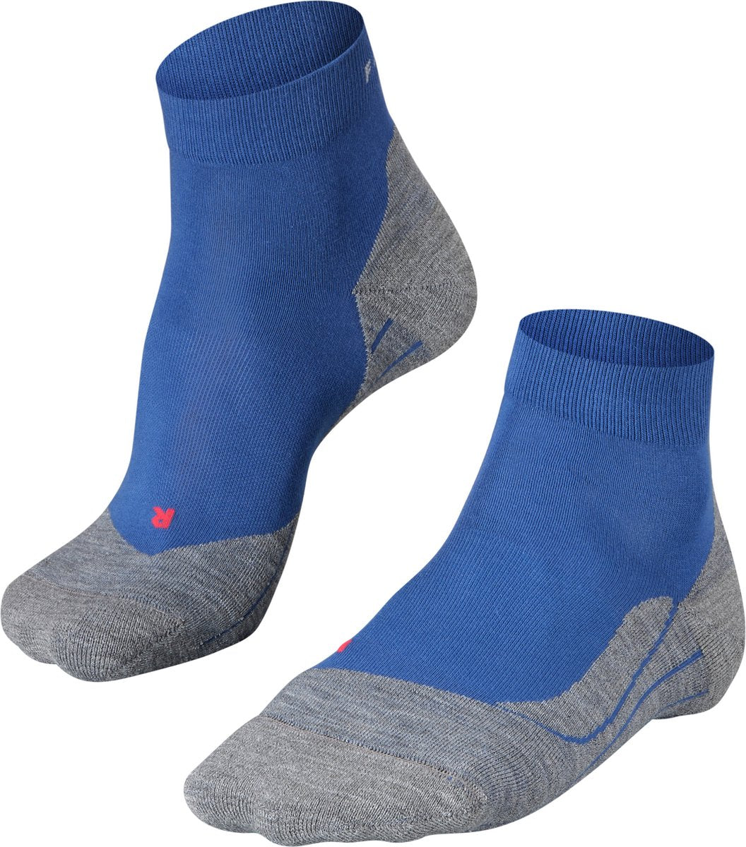 Falke ru4 short anti-blaar katoen functioneel materiaal hardloopsokken heren blauw - maat 46-48
