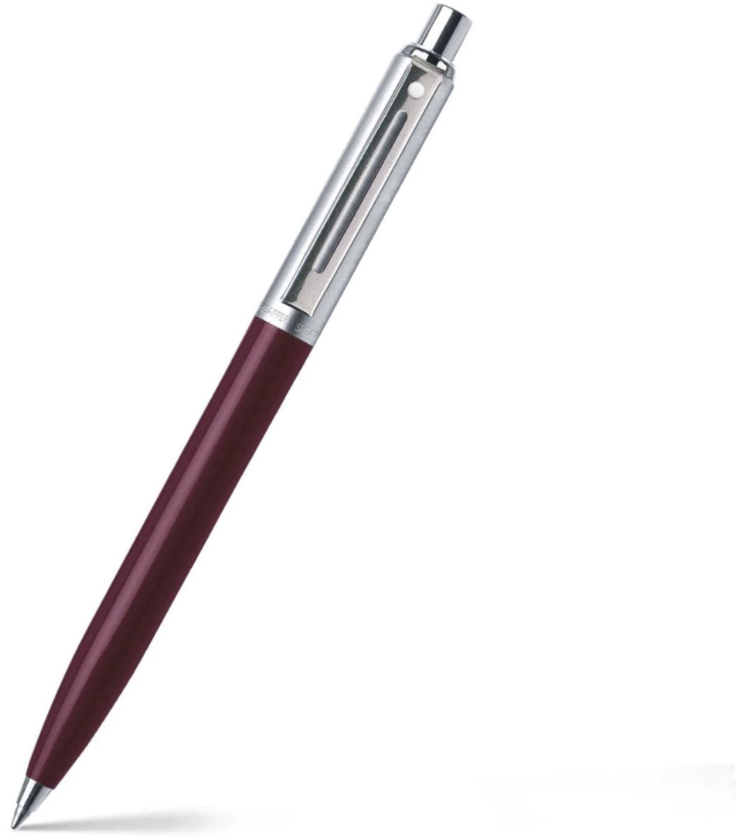 Sheaffer balpen sentinel 321 - burgundy brushed chrome chrome plated