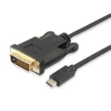 Equip equip 133468 usb type-c to dvi-d cable, male male, straight, 1.8 m, black