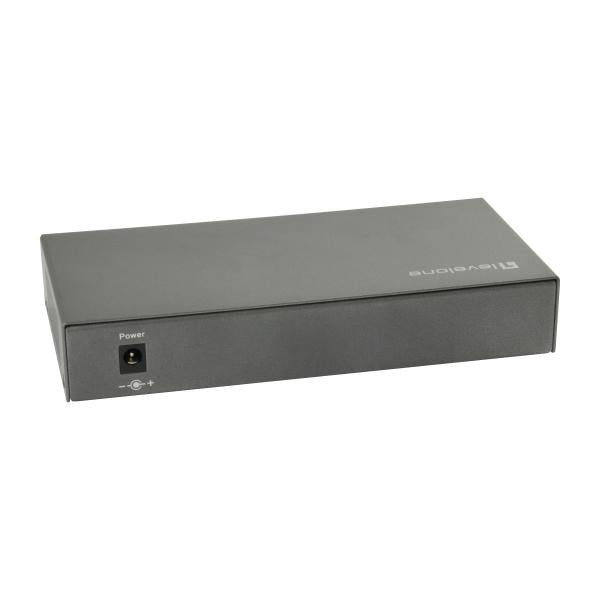 Levelone gep-0823 8-port gigabit poe switch, 802.3at af poe, 120w