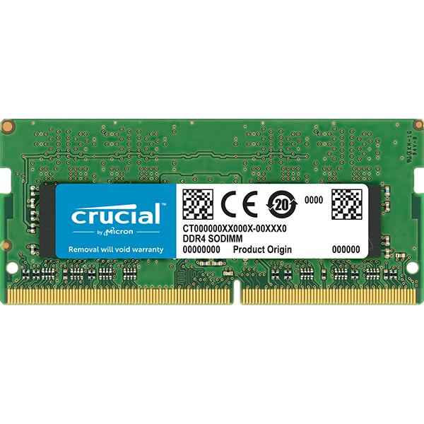 Crucial crucial ct8g4sfs824a crucial so-dimm, 8gb, ddr4, 2400mhz, cl17, single ranked, unbuffered, 1.2v