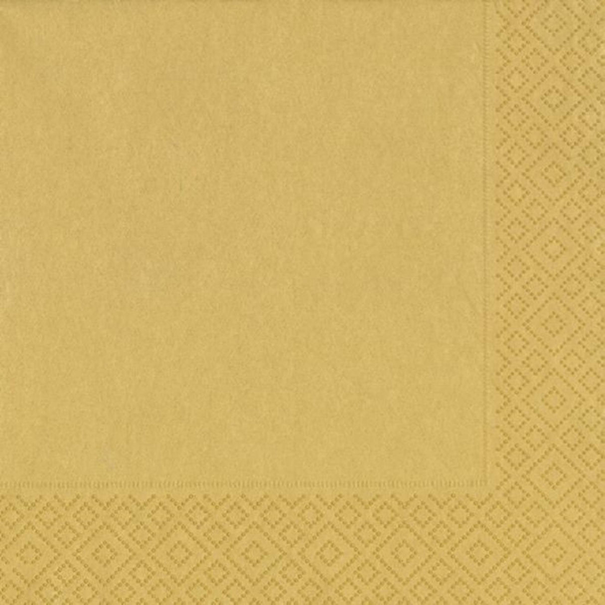 Duni servetten 33x33cm goud
