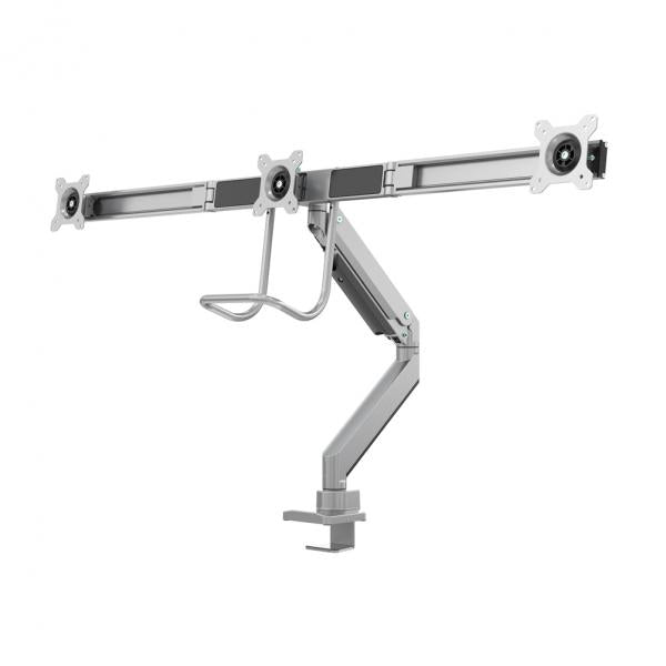 Neomounts neomounts nm-d775dx3silver flat screen desk mount, 17 27 , 6 kg, 100x100 mm, clamp, sil