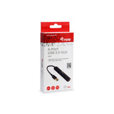 Equip 128953, 4-port usb hub, usb 3.2 gen 1 type-a, 5000 mbit s, black