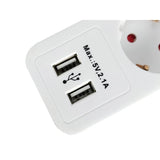 Equip equip 245554, 5-outlet strip with 2x usb, 5x outlet(s) indoor, type f, 1.5 mm², 1.8 m