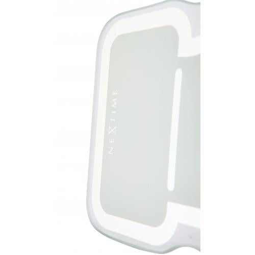 Nextime klok 5185wi mini thumbs up, 20.5x21 cm, wall, white silver