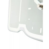 Nextime klok 5185wi mini thumbs up, 20.5x21 cm, wall, white silver