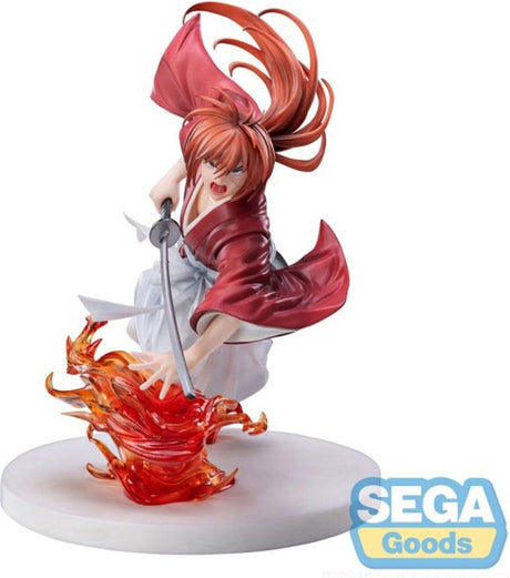 Sega rurouni kenshin luminasta pvc statue rurouni kenshin kenshin himura