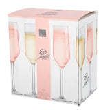 Royal leerdam champagneglazen set 6 stuks 21 cl transparant glas.