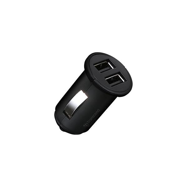 Transcend ts-dpl3 dual usb car charger for drivepro, 8m 4m cable, usb type a to micro b