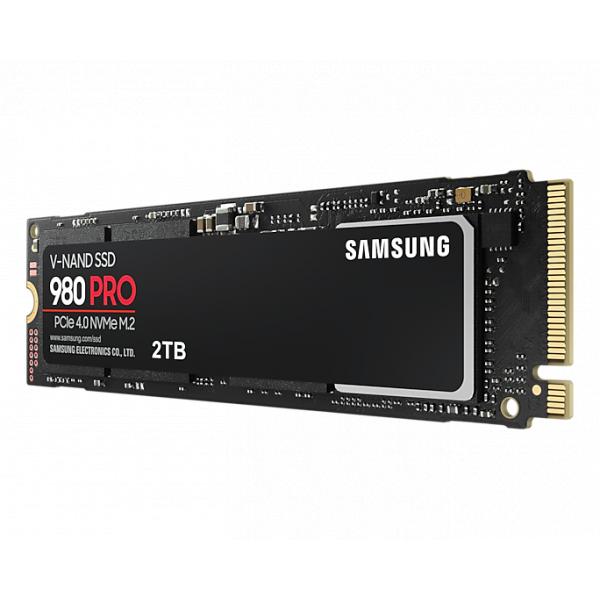 Samsung mz-v8p2t0bw 980 pro ssd, 2000 gb, m.2 nvme, pcie 4.0, 7000 5100 mb s, 100.000 iops