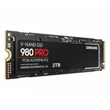 Samsung mz-v8p2t0bw 980 pro ssd, 2000 gb, m.2 nvme, pcie 4.0, 7000 5100 mb s, 100.000 iops