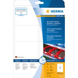 Herma - etiket 4575 99.1x67.7mm folie wit 160st