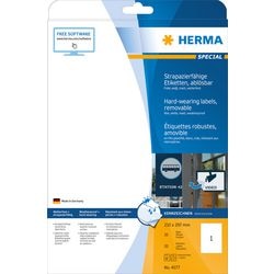 Herma special - weather-proof self-adhesive removable matte labels - weiß - 210 x 297 mm 20 etikett(en) (20 bogen x 1)