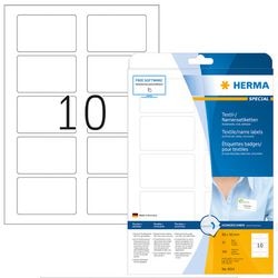 Herma special name textile - acetatseide - selbstklebend, entfernbarer klebstoff - weiß - 50 x 80 mm 200 etikett(en) (2