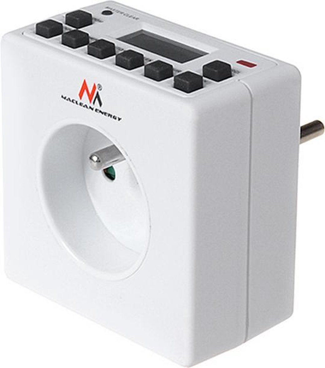 Maclean mce30 - programmeerbare digitale timer met penaarde - 3600w