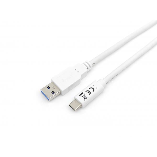 Equip 128363 usb 3.2 gen 1 type-c to a cable, usb 3.2 gen 1, 5000 mbit s, m m, 1 m, white