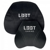 L33t gaming 160382 luxury gaming chair cushion set, memory foam, velvet, ultra-soft, black