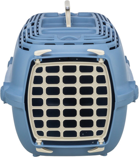 Trixie reismand relax 1 blauw - geschikt tot 6 kg - 48x30x32 cm met handvat en draaisluiting