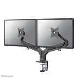 Neomounts neomounts ds70-810bl2 desk mount ultra flat, clamp grommet, dual-mount, 17 32 inch