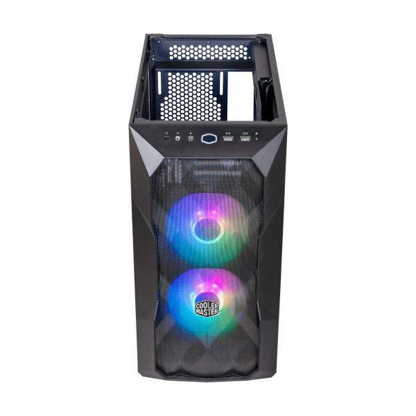 Cooler master cooler td300-kgnn-s00 td300 mesh, matx, midi-towe, argb, 3d mesh front, removable top, black