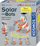 Kosmos solar bots – experimenteerset – bouw 3 lopende zonne-energie robots – met bewegende onderdelen en zonnepaneel – zonne-energie robot set