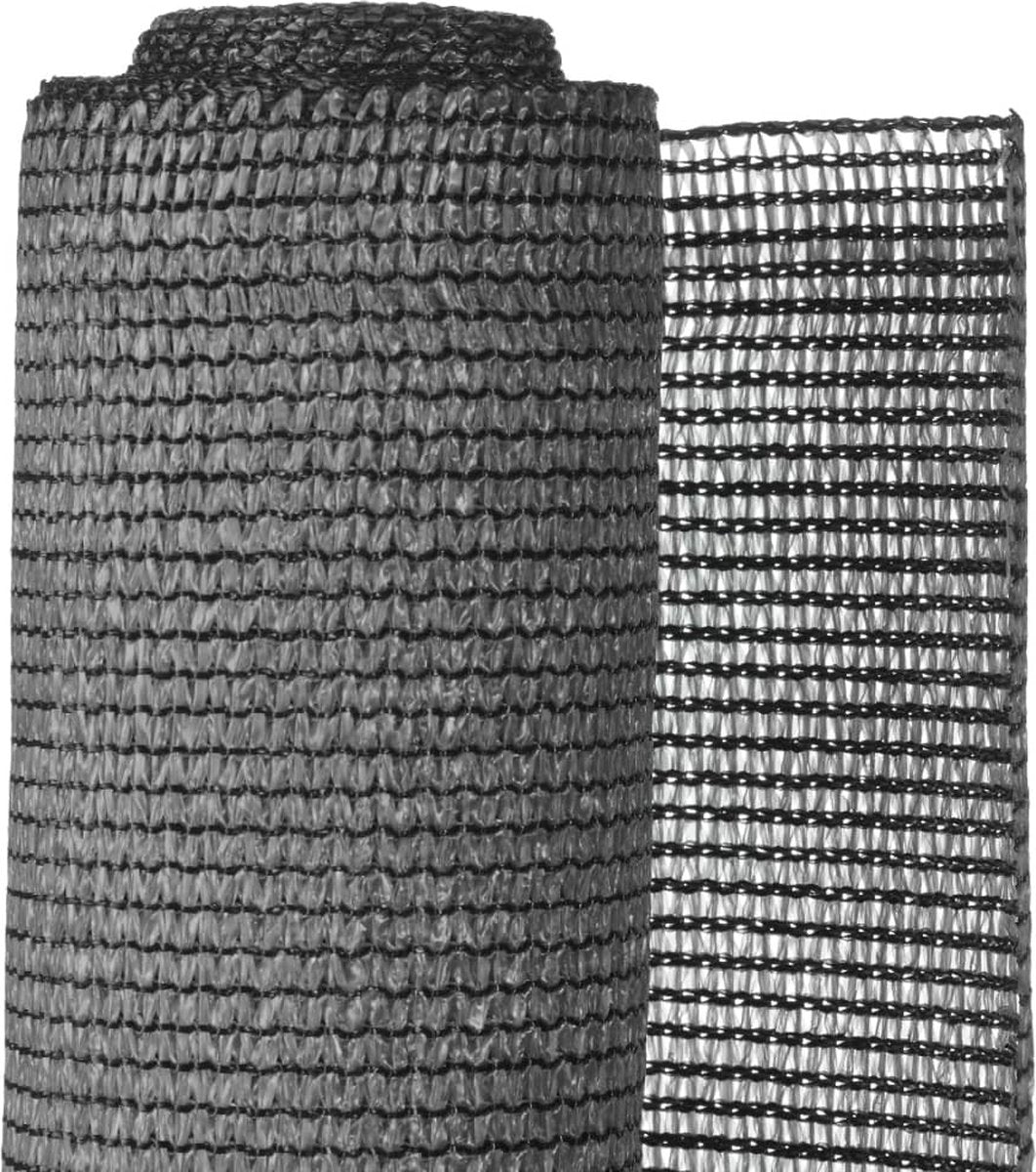 Nature - schermgaas - 1,2 x 5m - antraciet - met bevestiging-set