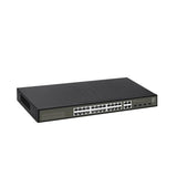 Levelone levelone ges-2128 hilbert 28-port gigabit lite switch, 24 x gigabit rj45, 4 x gigabit sfp rj45