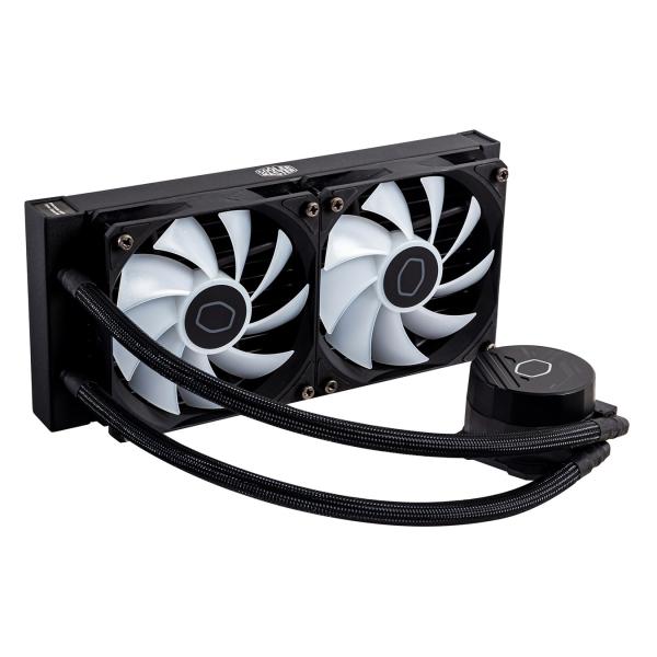 Cooler master cooler mlw-d24m-a18pz-r1 masterliquid 240l core argb, 4-pin, 2x 120mm argb, 27.2 dba (max)