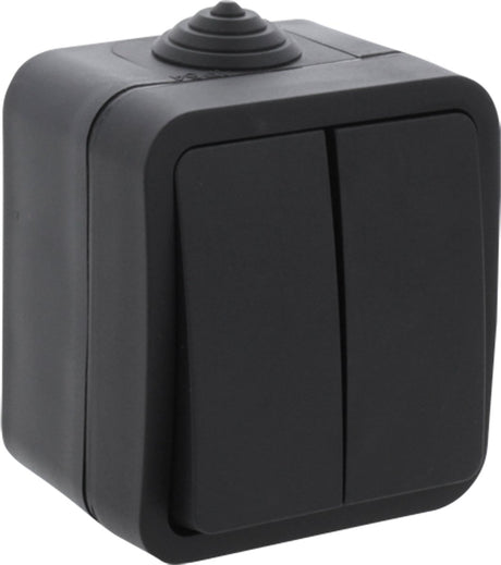Q-link schakelaar opbouw - serie - zwart