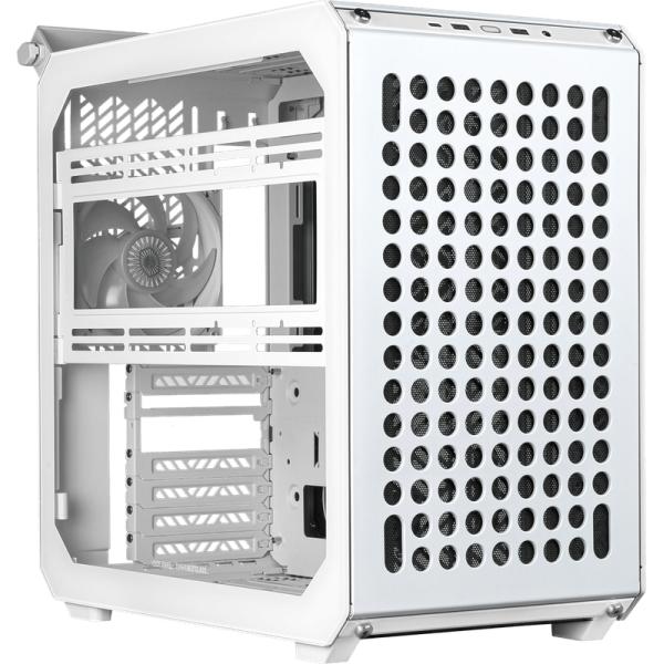 Cooler master cooler q500-wgnn-s00 qube 500 flatpack white, atx, usb 3.2, 120 140 mm, water-cooling ready