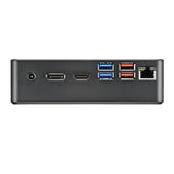 Shuttle shuttle nc40u xpc nano pc nc40u mini pc barebone, intel celeron 7305u, 6x usb3.2, 2x m.2, lan, 24 7