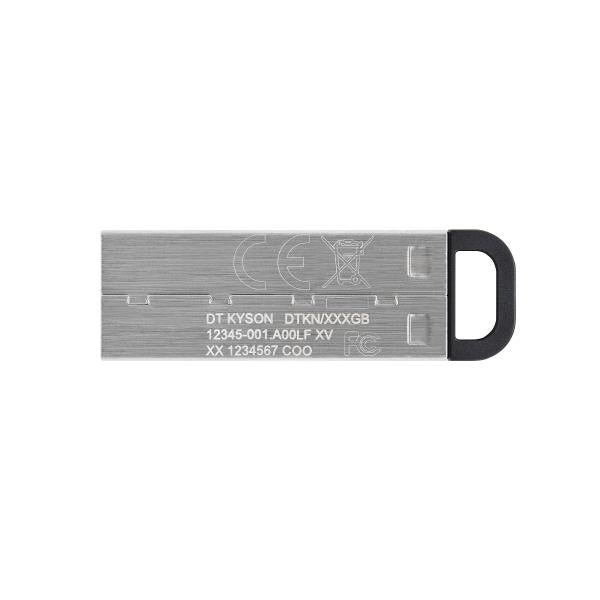 Kingston dtkn 256gb datatraveler kyson usb flash drive, 256 gb, usb 3.2 type-a, 200 60 mb s, silver