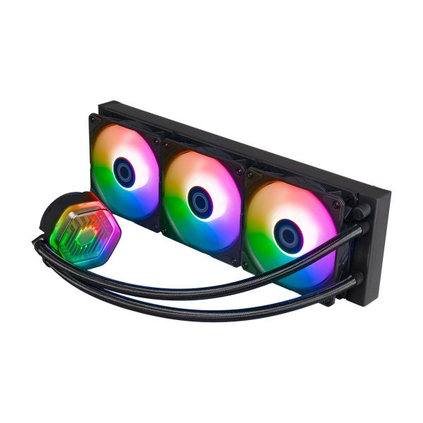 Cooler master mlx-d36m-a25pz-rw masterliquid 360 atmos, 3x 120mm argb white, 690-2500 rpm ± 10%