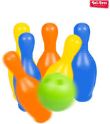 Toi-toys bowlingset gekleurd, 7dlg.