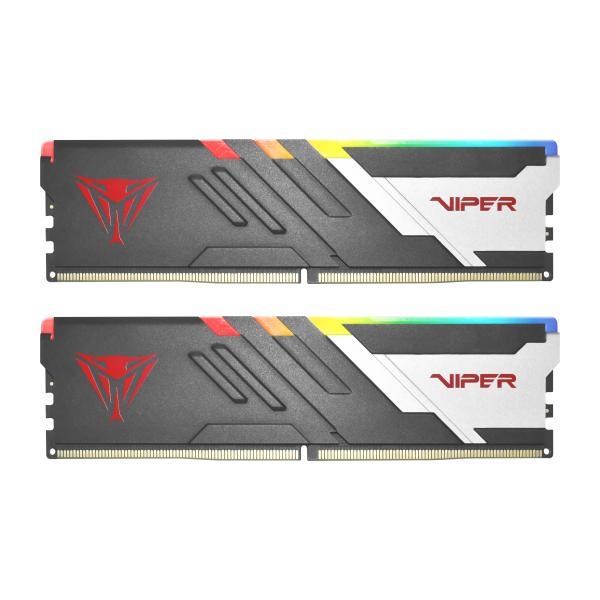 Patriot patriot pvvr564g600c30k viper venom rgb dimm dual kit, 64 gb, ddr5, 6000mts, cl30