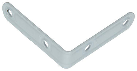 Mack 1013795 - 4 geplooide winkelhaken wit gelakt 60x60mm | 10 stuks