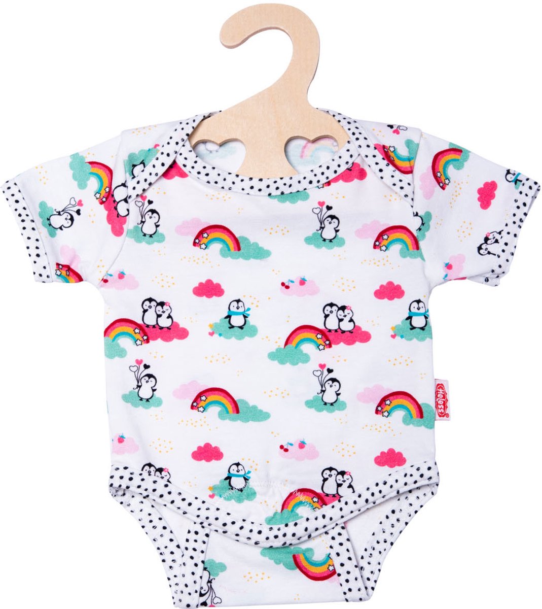 Heless poppenromper penguin dots 35-45 cm katoen wit