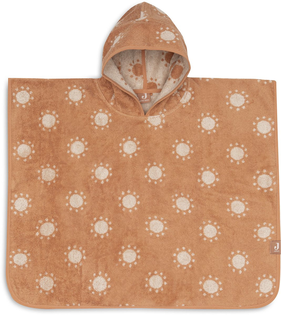 Jollein badponcho - 100% badstof - 1-2 jaar - jacquard - sun reversible