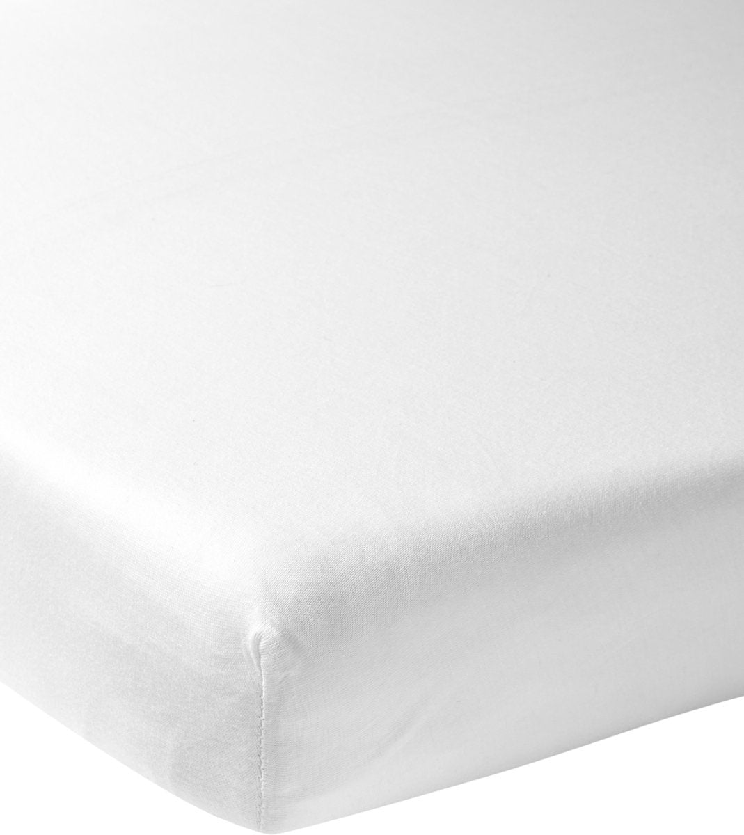 Meyco baby hoeslaken jersey white 80x160cm - 1-pack