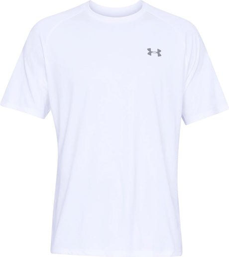 Under armour ua tech 2.0 ss tee-wht heren sportshirt - wit - overcast grijs