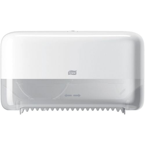 Toiletpapier dispenser tork t7 twin coreless mid-size wit plasic