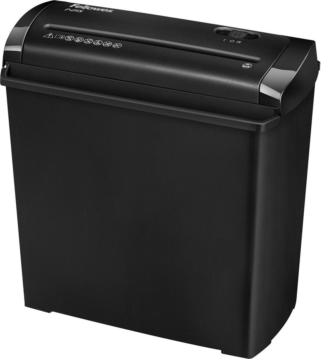 Fellowes p-25s - papierversnipperaar - p1 stroken - 5 vel - voor thuis - zwart